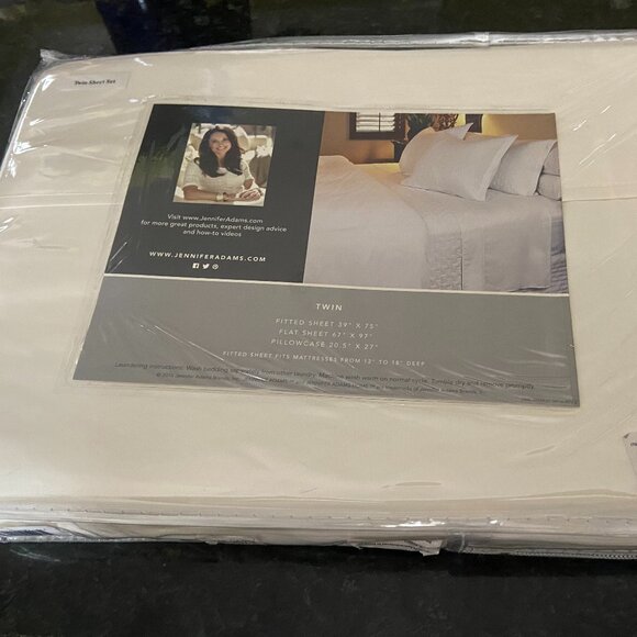 Jennifer Adams Eternal Sheet Set, 3-Piece Polyester Microfiber 3 pc set - NWT - Picture 2 of 4